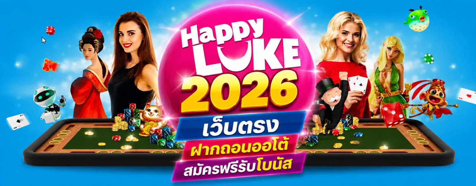 happyluke 2026 เว็บตรง ฝากถอนออโต้ สมัครฟรีรับโบนัส ปก